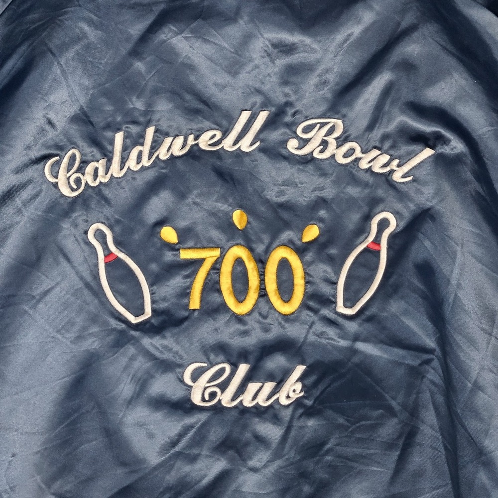 Vtg Cardinal satin bomber jacket Bowl‎ 700 Club Nampa, ID 2XL  The Big Lebowski